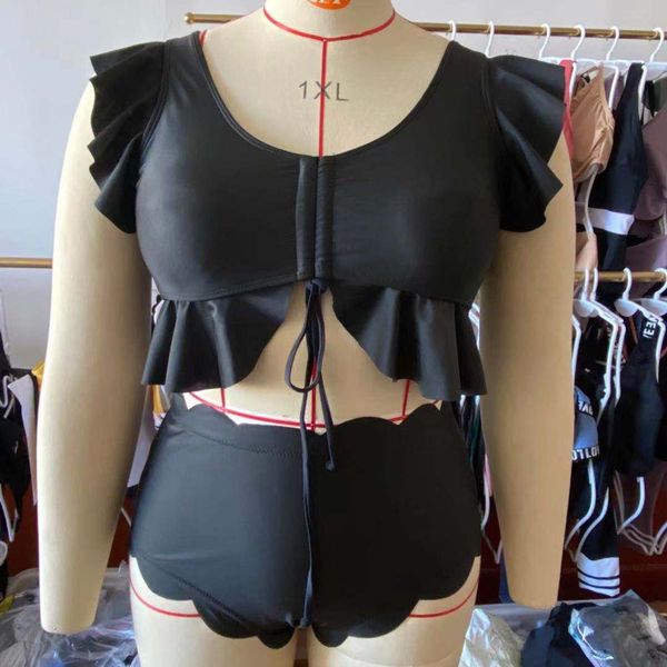 Swimsuit 2020 new large sexy U-shaped open back two piece swimsuit hot spring resort beach swimsuit women, White;black
Swimsuit 2020 new large sexy U-shaped open back two piece swimsuit hot spring resort beach swimsuit women, White;black