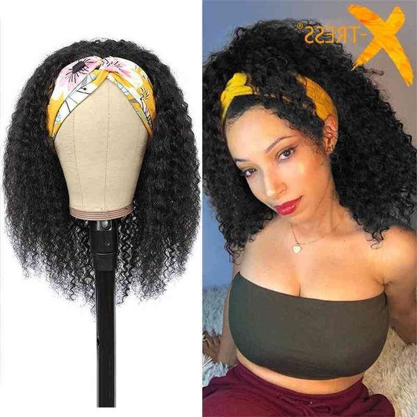 human synthetic mixed 30% headband wig for women jerry curly medium length 18" black color machine hair wigs x-tress
human synthetic mixed 30% headband wig for women jerry curly medium length 18" black color machine hair wigs x-tress