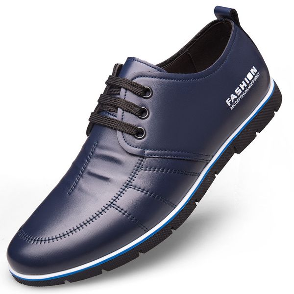 men casual shoes flat fashion autumn spring leather driving loafers low male non-slip outdoor work business big size 37-47, Black
men casual shoes flat fashion autumn spring leather driving loafers low male non-slip outdoor work business big size 37-47, Black