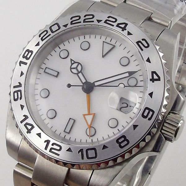 wristwatches orange gmt 40mm automatic mens watch steel bezel brushed oyster strap sapphire glass screedown crown, Slivery;brown
wristwatches orange gmt 40mm automatic mens watch steel bezel brushed oyster strap sapphire glass screedown crown, Slivery;brown