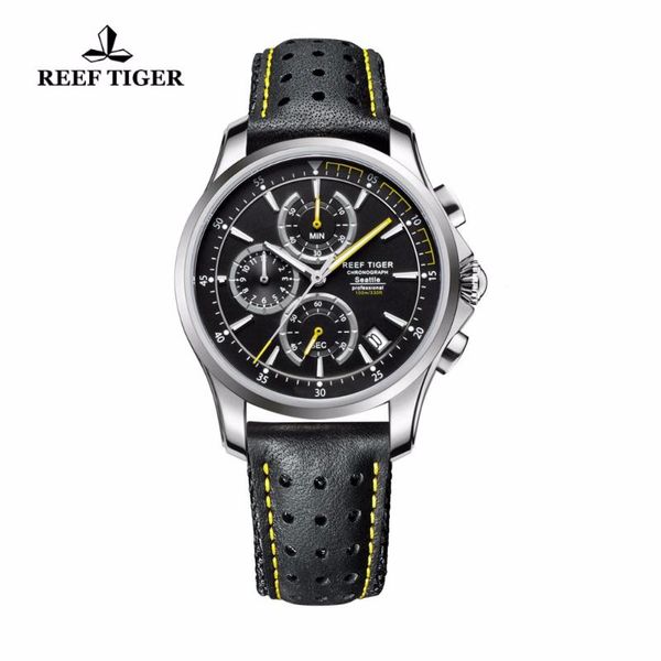 wristwatches reef tiger/rt sport chronograph watches for men quartz with date and super luminous steel leather strap rga1663, Slivery;brown
wristwatches reef tiger/rt sport chronograph watches for men quartz with date and super luminous steel leather strap rga1663, Slivery;brown