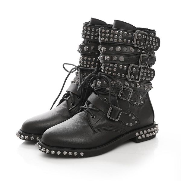 boots fashion women ankle rivets nice round toe square heels black high-quality shoes us size 5-10.5
boots fashion women ankle rivets nice round toe square heels black high-quality shoes us size 5-10.5