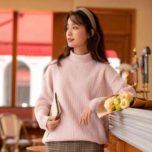 sweater women's sweater solid color high collar drop sleeve cube jacquard loose knit pullover 6670, White;black
sweater women's sweater solid color high collar drop sleeve cube jacquard loose knit pullover 6670, White;black