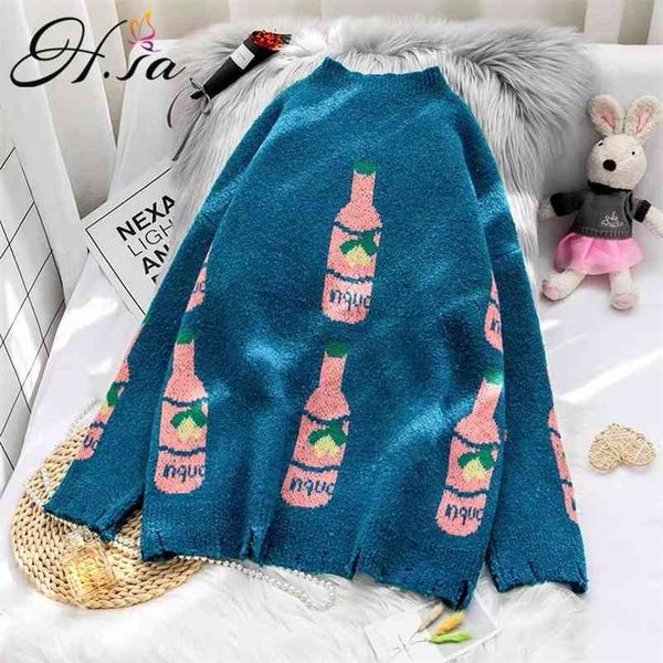 women knitwear sweaters bottle pattern oversized knitted pullovers blue sequined beads pull jumpers knit winter 210430, Black;gray
women knitwear sweaters bottle pattern oversized knitted pullovers blue sequined beads pull jumpers knit winter 210430, Black;gray