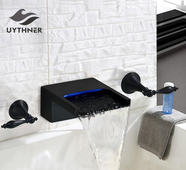 uythner black bronze/chrome bathtub faucet mixer basin tap wide spout waterfall tub bathroom and cold water shower sets
uythner black bronze/chrome bathtub faucet mixer basin tap wide spout waterfall tub bathroom and cold water shower sets