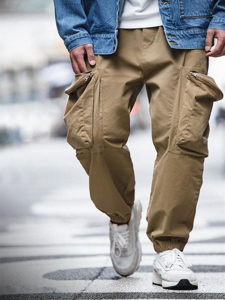 spring and summer american vintage big pocket khaki jogger pants overalls casual men men's, Black
spring and summer american vintage big pocket khaki jogger pants overalls casual men men's, Black