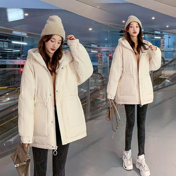 women's wool & blends autumn and winter 2021 coat retro korean casual style simplicity sweet temperament drawstring hooded coats winter, Black
women's wool & blends autumn and winter 2021 coat retro korean casual style simplicity sweet temperament drawstring hooded coats winter, Black