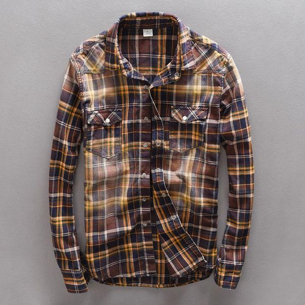 men's casual shirts dropping 2021 arrive plaid shirt men striped turn-down collar single breasted cotton work clothes, White;black
men's casual shirts dropping 2021 arrive plaid shirt men striped turn-down collar single breasted cotton work clothes, White;black