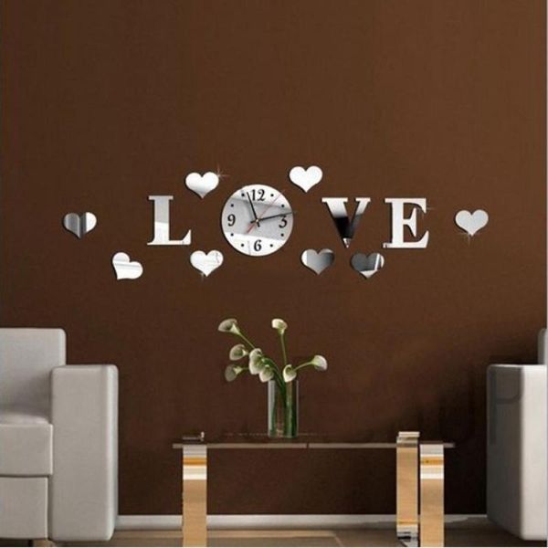 wall clocks 2021 diy 3d home modern decoration crystal mirror living room "love" clock m20 30+
wall clocks 2021 diy 3d home modern decoration crystal mirror living room "love" clock m20 30+