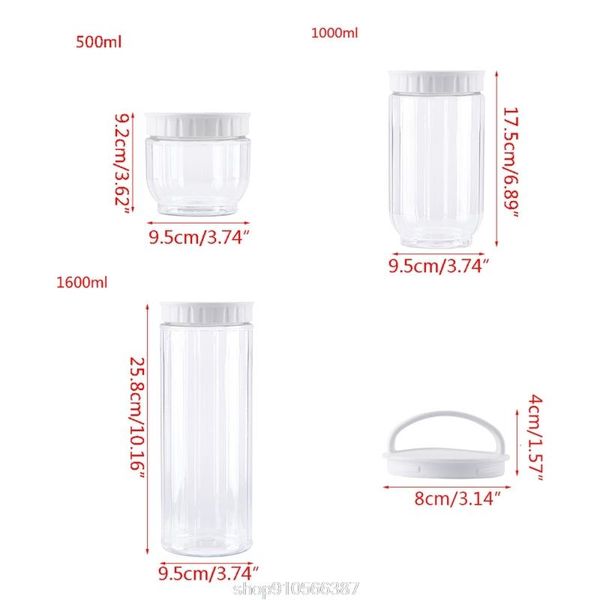 storage bottles & jars kitchen transparent container with lids sealing pot cereal grain bean rice sealed plastic n25 20 dropship
storage bottles & jars kitchen transparent container with lids sealing pot cereal grain bean rice sealed plastic n25 20 dropship