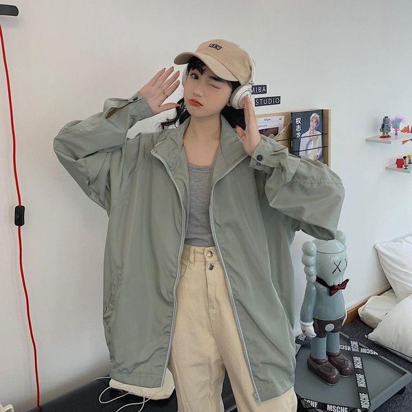 women's jackets spring summer varsity jacket sun protection coat for women korean loose student all-match college bf baseball uniform, Black;brown
women's jackets spring summer varsity jacket sun protection coat for women korean loose student all-match college bf baseball uniform, Black;brown
