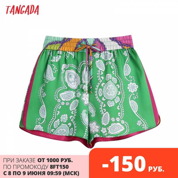 tangada women chic fashion patchwork printed shorts vintage elastic waist with drawstring female shorts be806 210609, White;black
tangada women chic fashion patchwork printed shorts vintage elastic waist with drawstring female shorts be806 210609, White;black