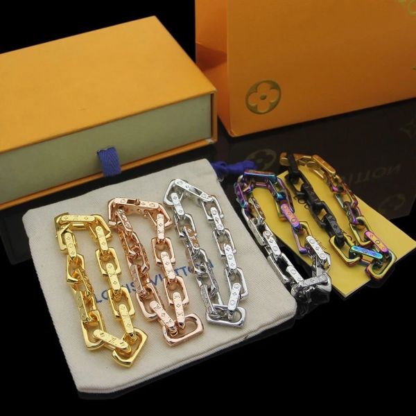 designer titanium steel alloy square chain bracelets men and women design seven color gradient hip-hop metal bracelet, Black
designer titanium steel alloy square chain bracelets men and women design seven color gradient hip-hop metal bracelet, Black