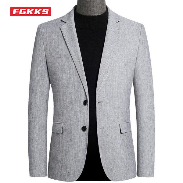 men's suits & blazers fgkks 2021 spring autumn trendy solid color single-breasted suit jacket british gentleman casual male, White;black
men's suits & blazers fgkks 2021 spring autumn trendy solid color single-breasted suit jacket british gentleman casual male, White;black