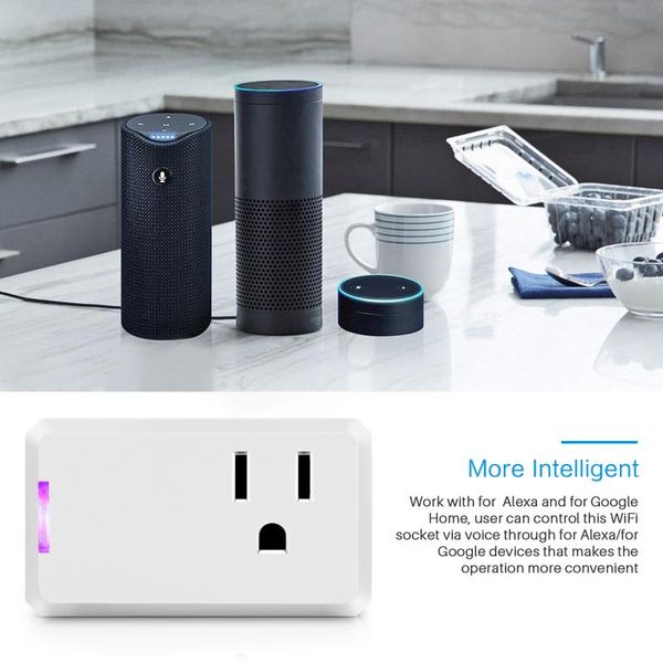 smart power plugs us plug intelligent socket outlet works with compatible ac 110-240v wifi2.4ghz 10a long-range voice control multi function
smart power plugs us plug intelligent socket outlet works with compatible ac 110-240v wifi2.4ghz 10a long-range voice control multi function