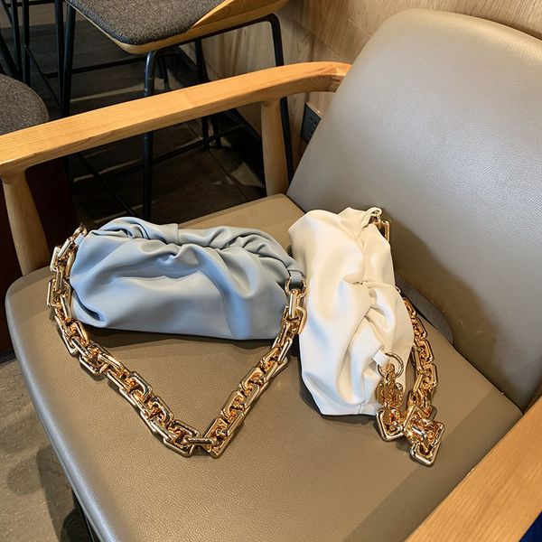 venetas bottega underarm women's trend thick chain texture one shoulder cloud versatile ins dumpling bag hand designer handbag wan
venetas bottega underarm women's trend thick chain texture one shoulder cloud versatile ins dumpling bag hand designer handbag wan
