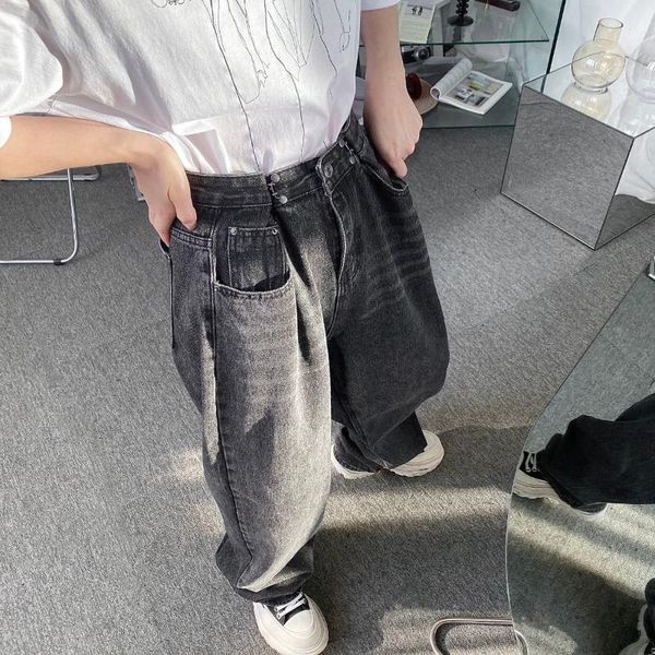 neploha men's 2021 fashion jeans korean high waist wide leg woman casual oversize straight long denim pants, Blue
neploha men's 2021 fashion jeans korean high waist wide leg woman casual oversize straight long denim pants, Blue