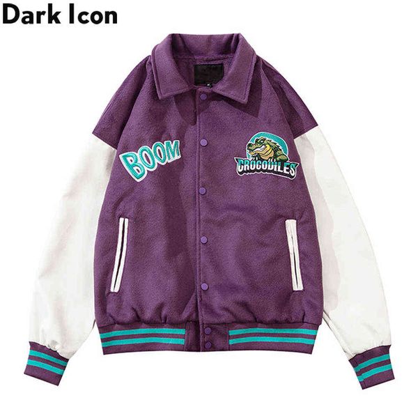 dinosaur embroidery turn-down collar men's jacket street fashion jackets men streetwear clothes 210603, Black;brown
dinosaur embroidery turn-down collar men's jacket street fashion jackets men streetwear clothes 210603, Black;brown