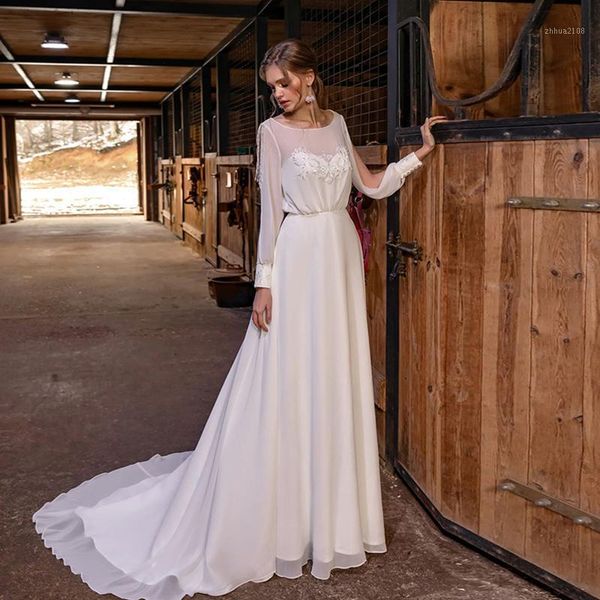 other wedding dresses romantic dress boho vestidos de novia long sleeve lace appliques chiffon robe mariage a line boda bride gown1, White
other wedding dresses romantic dress boho vestidos de novia long sleeve lace appliques chiffon robe mariage a line boda bride gown1, White