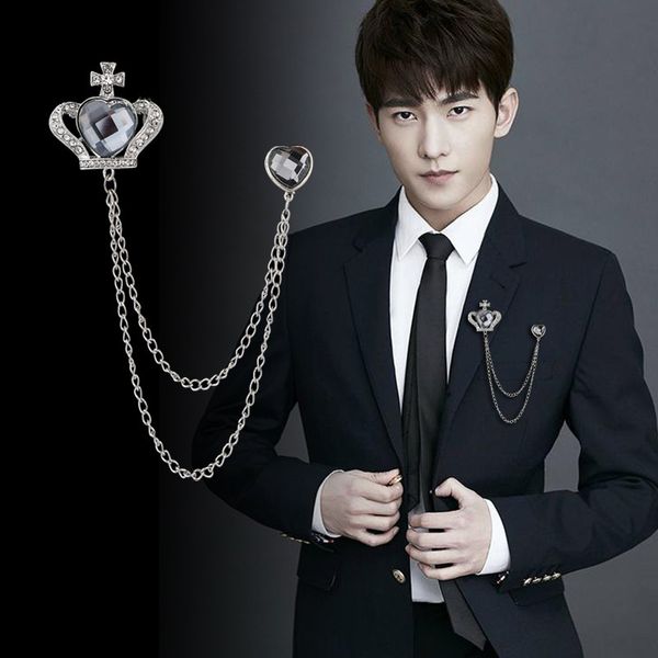 luxury designers personalized wing crown men's brooch tassel inlaid diamond accessories fashion suit dress corsage xmas gifts, Gray
luxury designers personalized wing crown men's brooch tassel inlaid diamond accessories fashion suit dress corsage xmas gifts, Gray