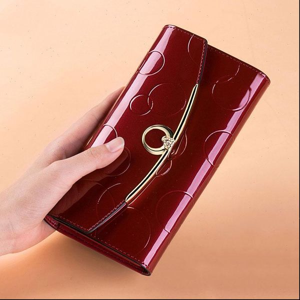 fashion diamond genuine leather wallet woman long phone clutch purse 3 fold hasp wallets, Red;black
fashion diamond genuine leather wallet woman long phone clutch purse 3 fold hasp wallets, Red;black