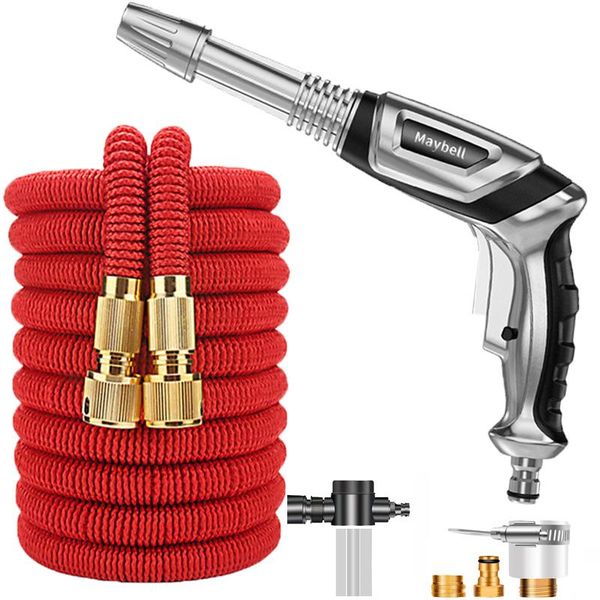 retractable magic hose high pressure car wash manguera spray gun outdoor garden watering equipments
retractable magic hose high pressure car wash manguera spray gun outdoor garden watering equipments