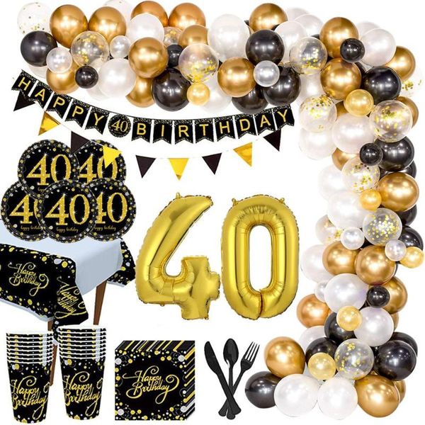 black gold balloon set happy birthday 40 years balloons decoration cheers to party supplies
black gold balloon set happy birthday 40 years balloons decoration cheers to party supplies