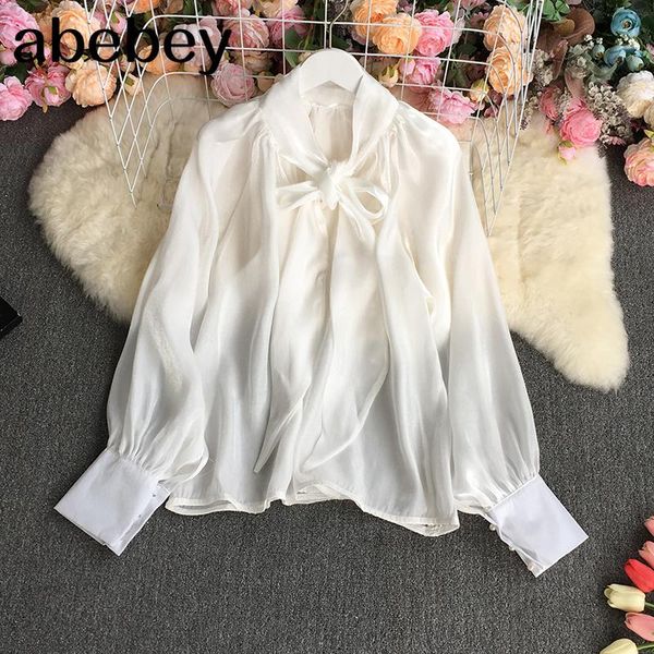 women's blouses & shirts 2021 spring autumn women french versatile stand collar long sleeve shirt lace up bow loose casual solid color, White
women's blouses & shirts 2021 spring autumn women french versatile stand collar long sleeve shirt lace up bow loose casual solid color, White