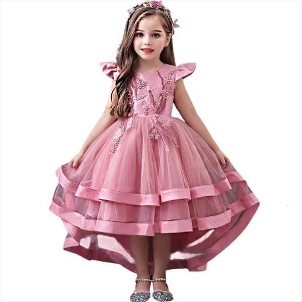 girls embroidered tutu elegant year girl dress princess children party wedding gown kids dresses for birthday, Red;yellow
girls embroidered tutu elegant year girl dress princess children party wedding gown kids dresses for birthday, Red;yellow