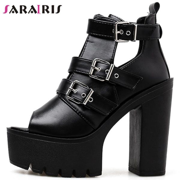 dress shoes sarairis female elegant summer sandals solid buckle peep toe platform high h eel women, Black
dress shoes sarairis female elegant summer sandals solid buckle peep toe platform high h eel women, Black