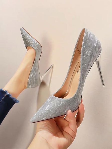 dress shoes 2021 summer plus size high heels women's fine heel pointed temperament wild elegant simple fashion single, Black
dress shoes 2021 summer plus size high heels women's fine heel pointed temperament wild elegant simple fashion single, Black