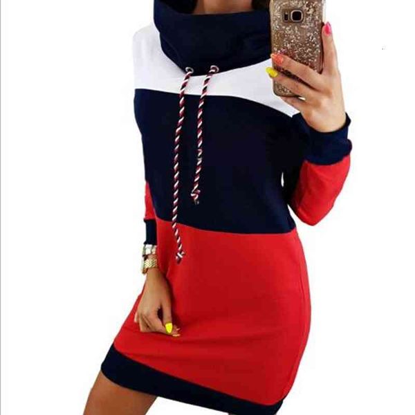 women's hoodies & sweatshirts women patchwork autumn winter ladies long dress outerwear contrast color hooded gb9y, Black
women's hoodies & sweatshirts women patchwork autumn winter ladies long dress outerwear contrast color hooded gb9y, Black