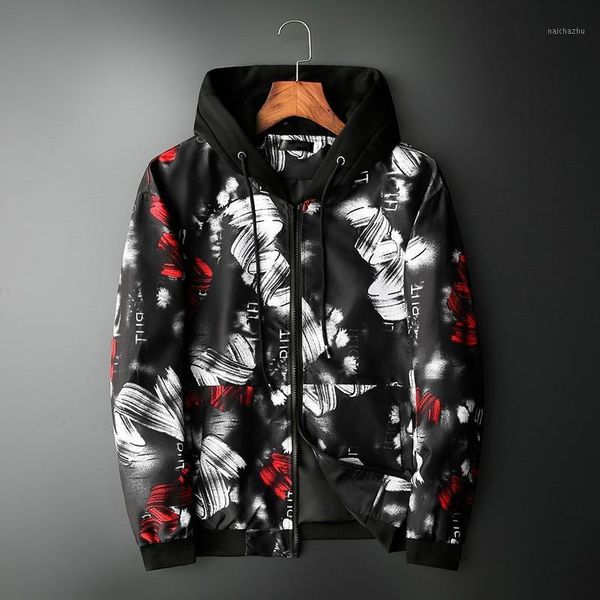 men's jackets minglu hooded male luxury allover printed zipper casual coats fashion slim fit spring autumn man 5xl, Black;brown
men's jackets minglu hooded male luxury allover printed zipper casual coats fashion slim fit spring autumn man 5xl, Black;brown