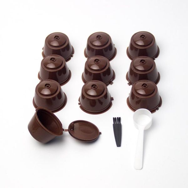 coffee filters 10pcs plastic reusable refillable filter for caffitaly machine supplies with spoon and brush
coffee filters 10pcs plastic reusable refillable filter for caffitaly machine supplies with spoon and brush