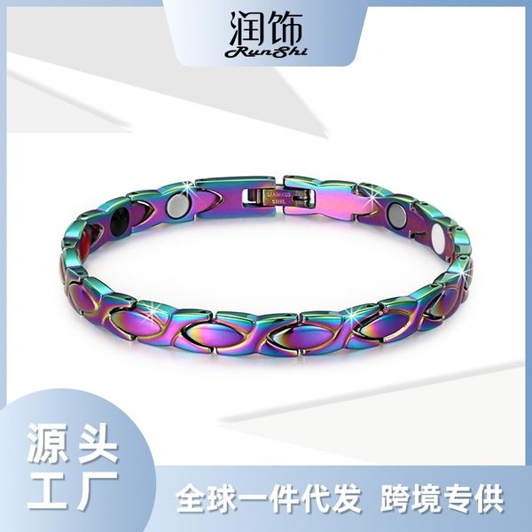 embellishment jewelry stainless steel hand decoration magnet accessories bracelet, Black
embellishment jewelry stainless steel hand decoration magnet accessories bracelet, Black