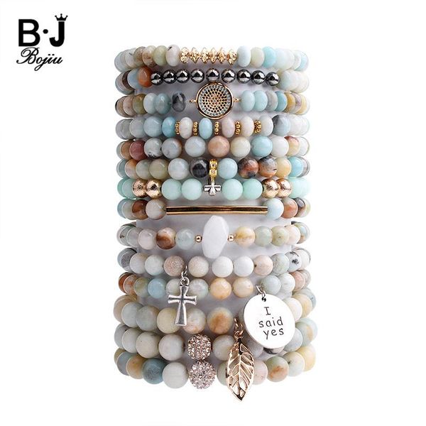 charm bracelets bojiu natural amazonite stone bracelet for women gold leaf tube cubic zircon evil eye silver cross medal gift 215, Golden;silver
charm bracelets bojiu natural amazonite stone bracelet for women gold leaf tube cubic zircon evil eye silver cross medal gift 215, Golden;silver