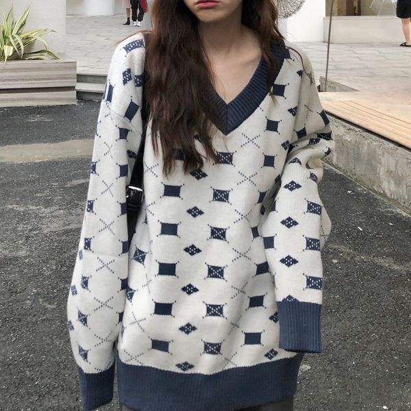 2021 autumn winter women pullovers and sweaters jumper preppy style v neck female thick warm knitted sweater (c8667), White;black
2021 autumn winter women pullovers and sweaters jumper preppy style v neck female thick warm knitted sweater (c8667), White;black