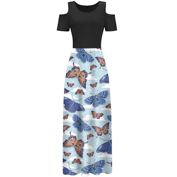women's swimwear off shoulder dress women summer dresses with pocket floral print elegant maxi bohemian beach vestidos mujer verano 202, White;black
women's swimwear off shoulder dress women summer dresses with pocket floral print elegant maxi bohemian beach vestidos mujer verano 202, White;black