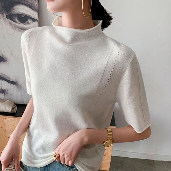 women's sweaters litvriyh spring turtleneck 100% wool knitted sweater women pullover short sleeve thin soft female top, White;black
women's sweaters litvriyh spring turtleneck 100% wool knitted sweater women pullover short sleeve thin soft female top, White;black