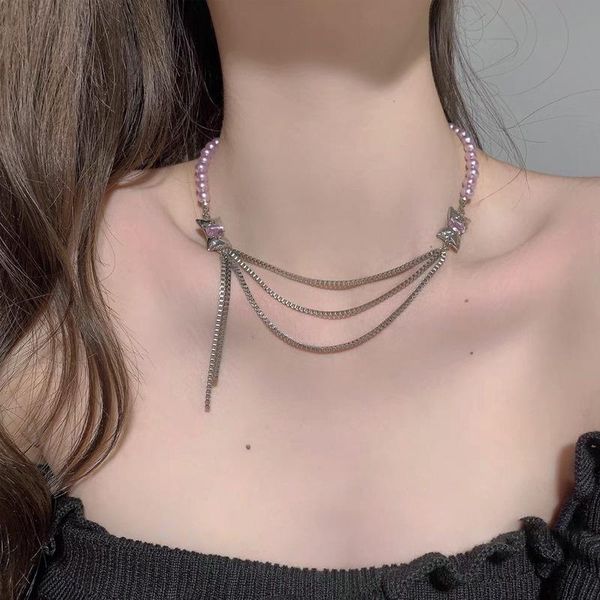 chains bow tassel necklace girls artificial pearl necklaces women creative asymmetr clavicle chain silver color zinc alloy collares
chains bow tassel necklace girls artificial pearl necklaces women creative asymmetr clavicle chain silver color zinc alloy collares