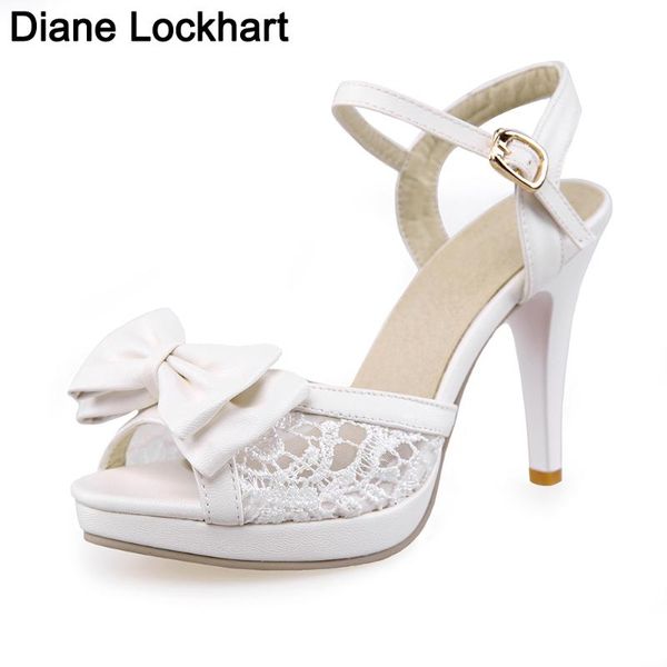 sandals summer sweet women lady shoes bow peep toe pumps hollow lace stilettos women's evening dress wedding high heels big size, Black
sandals summer sweet women lady shoes bow peep toe pumps hollow lace stilettos women's evening dress wedding high heels big size, Black