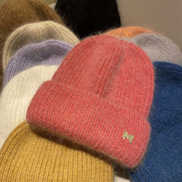 hat autumn and winter rabbit hair knitted version versatile net red thickened warm wool tide, Blue;gray
hat autumn and winter rabbit hair knitted version versatile net red thickened warm wool tide, Blue;gray