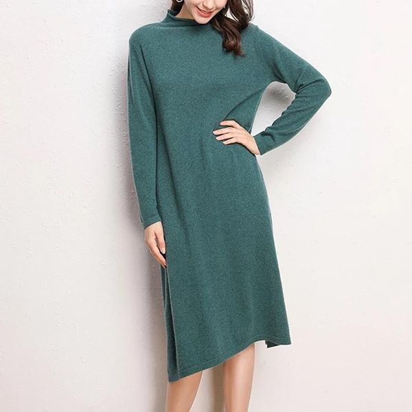 casual dresses autumn winter women knitted long dess fashion simple solid homewear maxi dress sleeve o-neck loose vestidos, Black;gray
casual dresses autumn winter women knitted long dess fashion simple solid homewear maxi dress sleeve o-neck loose vestidos, Black;gray