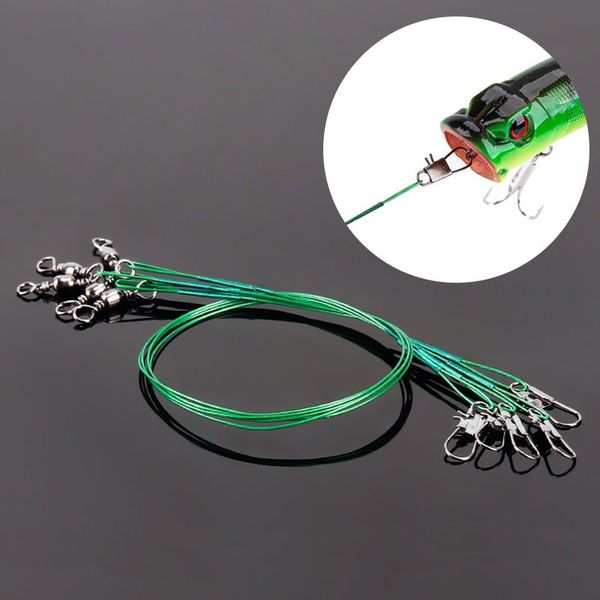 steel fishing line wire leader with swivel lead core leash anti bite durable 15-30cm accessory braid
steel fishing line wire leader with swivel lead core leash anti bite durable 15-30cm accessory braid