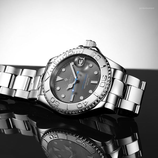 wristwatches 2021 cadisen men's mechanical watches automatic watch men nh35a waterproof sapphire wristwatch reloj hombre, Slivery;brown
wristwatches 2021 cadisen men's mechanical watches automatic watch men nh35a waterproof sapphire wristwatch reloj hombre, Slivery;brown