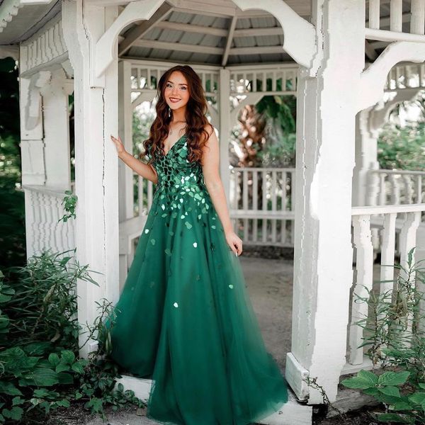 custom made rhinestone tulle long prom dresses side split a line women party formal dress evening v neck robe de marrige, Black
custom made rhinestone tulle long prom dresses side split a line women party formal dress evening v neck robe de marrige, Black