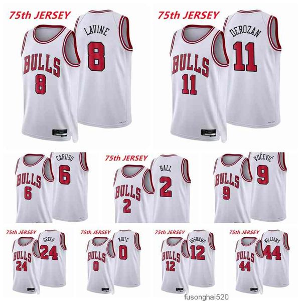 2022 printed chicagobullsmen zach lavine 8 demar derozan 11 lonzo ball alex caruso nikola vucevic patrick williams 2021/22 75th anniversary, Black
2022 printed chicagobullsmen zach lavine 8 demar derozan 11 lonzo ball alex caruso nikola vucevic patrick williams 2021/22 75th anniversary, Black