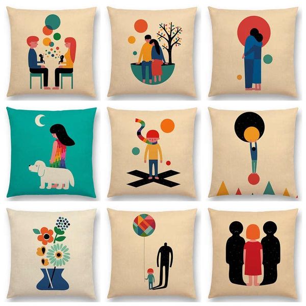 cushion/decorative pillow family parents and children sorrow happiness colorful daily life abstract cartoon cushion home decor sofa throw
cushion/decorative pillow family parents and children sorrow happiness colorful daily life abstract cartoon cushion home decor sofa throw