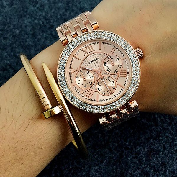 wristwatches geneva classic luxury rhinestone watch women watches fashion ladies women's clock relogio feminino, Slivery;brown
wristwatches geneva classic luxury rhinestone watch women watches fashion ladies women's clock relogio feminino, Slivery;brown