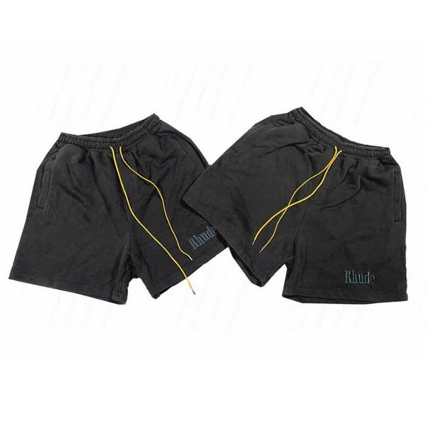 men's shorts embroidery logo men women vintage thick fabric high street solid breeches for, White;black
men's shorts embroidery logo men women vintage thick fabric high street solid breeches for, White;black